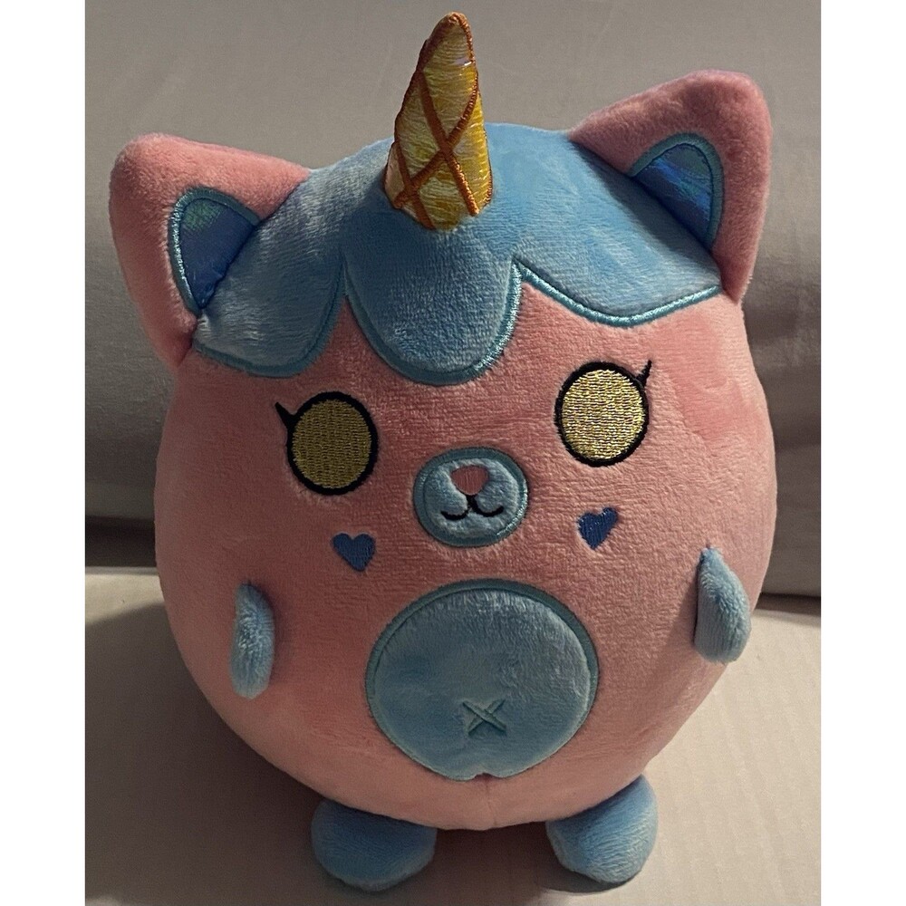 Krew District It’s Funneh Mini Rainbow Pink Plush Squishy Limited Edition GUC